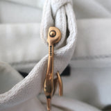 Gucci Tom Ford Horsebit Halter Top Cream Crepe Size Small