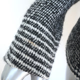 Balmain Houndstooth Tweed Double Breasted Blazer Black/White Size 38