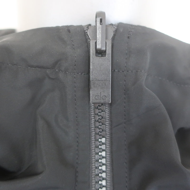 Alo Yoga Legion Oversized Reversible Hooded Jacket Black Size Small