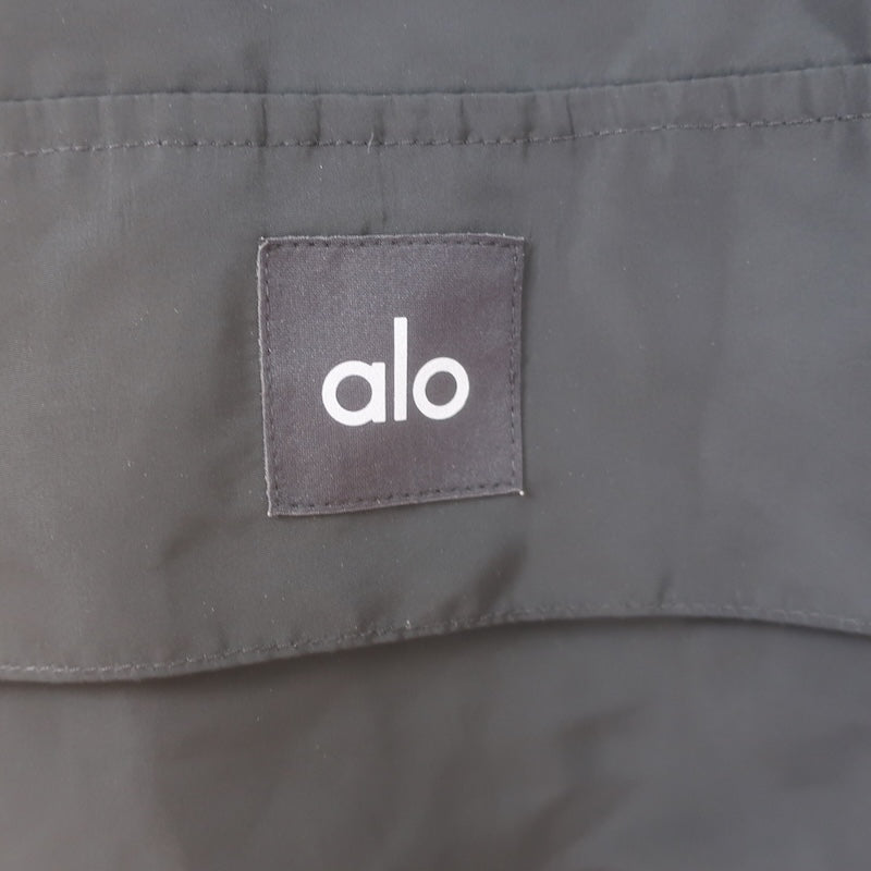Alo Yoga Legion Oversized Reversible Hooded Jacket Black Size Small