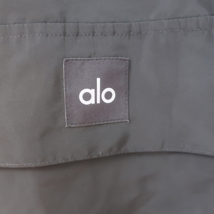 Alo Yoga Legion Oversized Reversible Hooded Jacket Black Size Small
