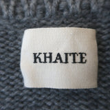 Khaite Evi Oversized Collared Cashmere Sweater Gray Size Extra Small