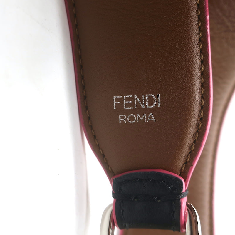 Fendi Strap You Studded Shoulder Strap Black Leather and Plexiglass