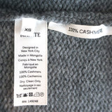 Khaite Evi Oversized Collared Cashmere Sweater Gray Size Extra Small