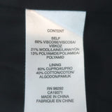 Tibi Car Coat Dark Heather Gray Wool-Blend Size Medium Oversize Jacket