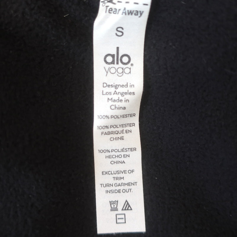 Alo Yoga Legion Oversized Reversible Hooded Jacket Black Size Small