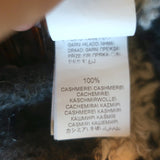 Brunello Cucinelli Plaid Short Sleeve Sweater Dark Gray Alpaca-Blend Size Medium