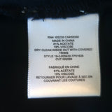 Joie Desmonda Pajama Top Navy Satin Size Large Button-Down Blouse