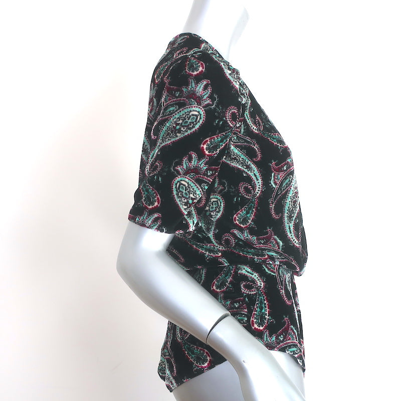 Isabel Marant Udellnad Paisley top Sz 36, three-quarter view