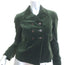 Gucci 2006 Double Breasted Velvet Jacket Dark Green Stretch Cotton Size 40