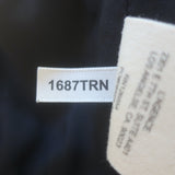 L'Agence Cove Cropped Short Sleeve Tweed Jacket Black Cotton-Blend Size 2