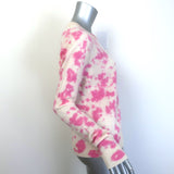 The Elder Statesman Tranquility Tie Dye Cashmere Sweater Cream/Pink Size Medium