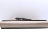 Perrin Le Cabriolet Glove Clutch Mauve Metallic Grained Leather NEW