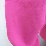 Isabel Marant Etoile Azra Half-Zip Jacquard Logo Sweater Hot Pink Size 36