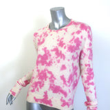 The Elder Statesman Tranquility Tie Dye Cashmere Sweater Cream/Pink Size Medium