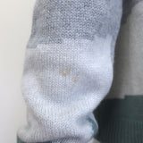 Amina Rubinacci Cashmere Intarsia Knit Turtleneck Sweater Gray Size 42