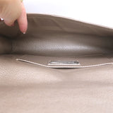 Perrin Le Cabriolet Glove Clutch Mauve Metallic Grained Leather NEW