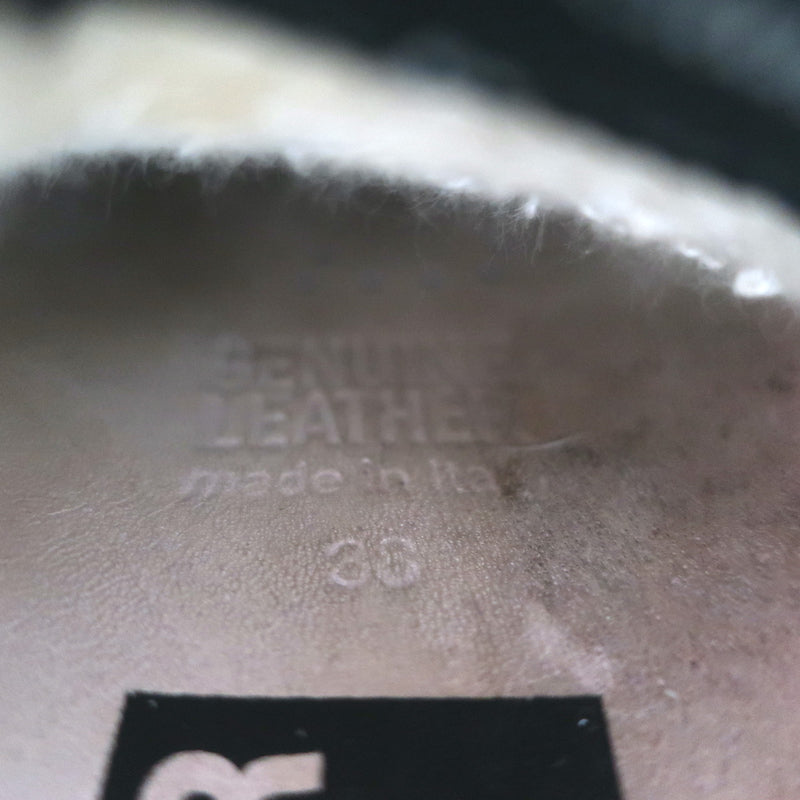 Golden Goose Superstar Sneakers White Leather &amp; Croc-Embossed Patent Size 38