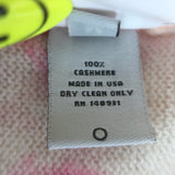 The Elder Statesman Tranquility Tie Dye Cashmere Sweater Cream/Pink Size Medium