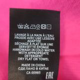 Isabel Marant Etoile Azra Half-Zip Jacquard Logo Sweater Hot Pink Size 36