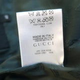 Gucci 2006 Double Breasted Velvet Jacket Dark Green Stretch Cotton Size 40