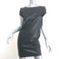 Saint Laurent Lamb Leather Mini Dress Black Size 38 Cap Sleeve Shift