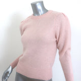 360 Cashmere Kailani Puff Sleeve Sweater Light Pink Cashmere Size Small