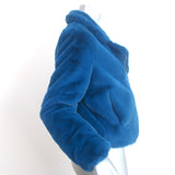 Apparis Tukio Faux Fur Biker Jacket Blue Size Small