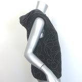 Brunello Cucinelli Cashmere Reversible Monili Beaded Vest Charcoal Size Medium