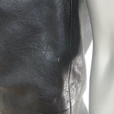 Saint Laurent Lamb Leather Mini Dress Black Size 38 Cap Sleeve Shift