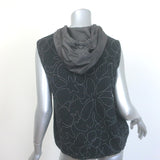 Brunello Cucinelli Cashmere Reversible Monili Beaded Vest Charcoal Size Medium