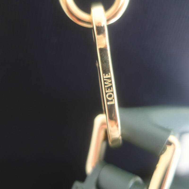 Loewe Small Puzzle Edge Bag Forest Green Leather Crossbody