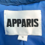 Apparis Tukio Faux Fur Biker Jacket Blue Size Small