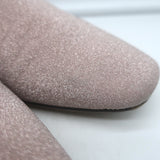 Jimmy Choo Jaida Glitter Smoking Slippers Pink Size 38 Slip-On Flats