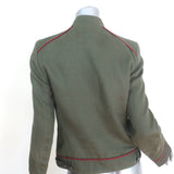 Ann Demeulemeester Military Jacket Olive Linen Size 38
