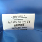 Apparis Tukio Faux Fur Biker Jacket Blue Size Small