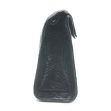 Nancy Gonzalez Crocodile Trapezoid Clutch Black Small Shoulder Bag