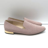 Jimmy Choo Jaida Glitter Smoking Slippers Pink Size 38 Slip-On Flats