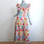 Borgo de Nor Jessie Midi Dress Multicolor Floral Print Cotton Size UK 12 US 6