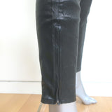 J Brand L8001 Stretch Leather Mid Rise Skinny Pants Black Size 28