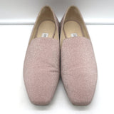 Jimmy Choo Jaida Glitter Smoking Slippers Pink Size 38 Slip-On Flats