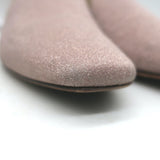 Jimmy Choo Jaida Glitter Smoking Slippers Pink Size 38 Slip-On Flats