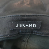 J Brand L8001 Stretch Leather Mid Rise Skinny Pants Black Size 28