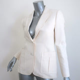 Gucci Blazer Cream Cotton-Blend Size 42 Two-Button Jacket