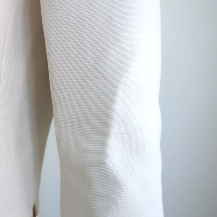 Gucci Blazer Cream Cotton-Blend Size 42 Two-Button Jacket
