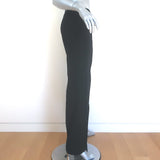Escada Straight Leg Trousers Black Wool-Blend Size 34