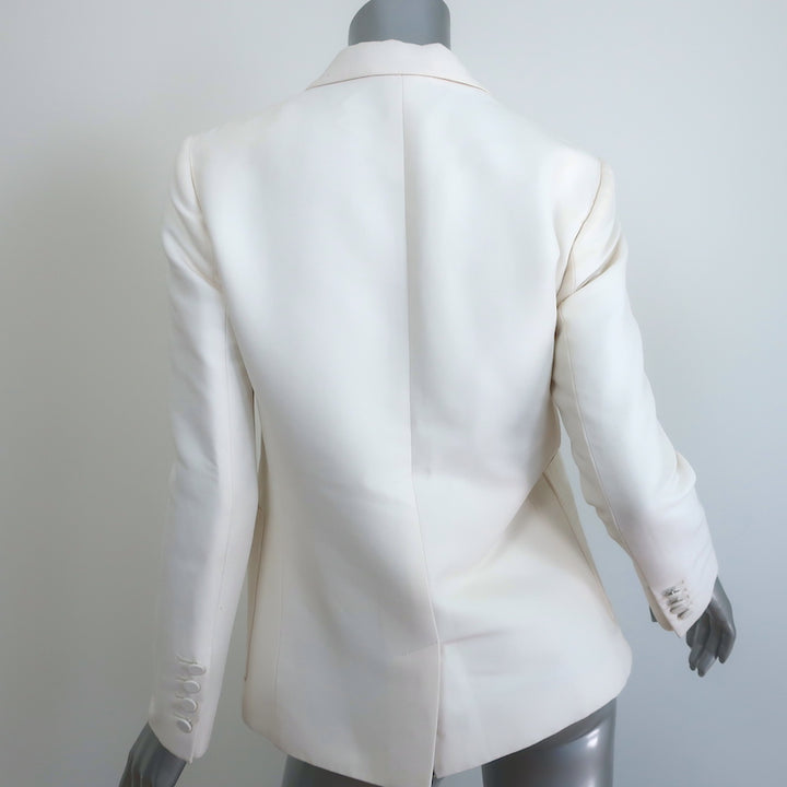 Gucci Blazer Cream Cotton-Blend Size 42 Two-Button Jacket