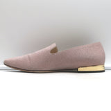 Jimmy Choo Jaida Glitter Smoking Slippers Pink Size 38 Slip-On Flats