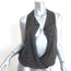 L'Agence Rhinestone-Embellished Draped Top Black Silk Size Extra Small