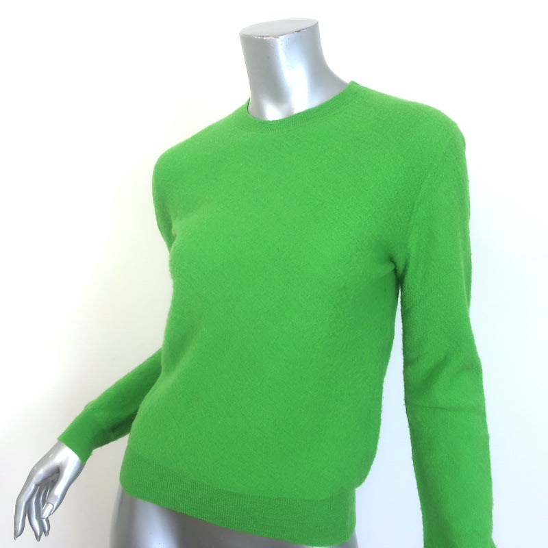 Celine Crewneck Sweater Green Lightweight Wool Size Medium